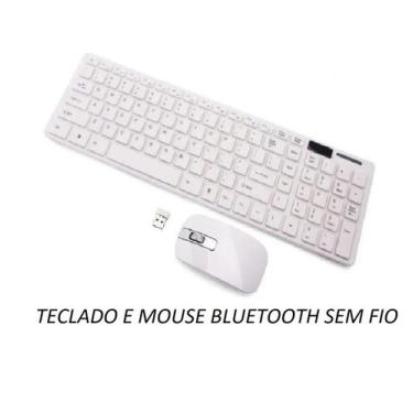 Imagem de Kit Teclado E Mouse Sem Fio Wireless 2.4Ghz Notebook Pc Luxo - K6 Tecl