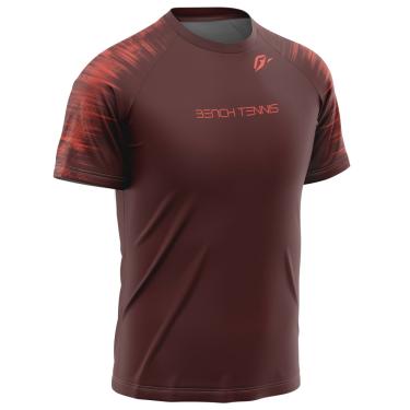 Imagem de Camiseta Raglan Unissex Beach Tennis Tecnodots Vinho