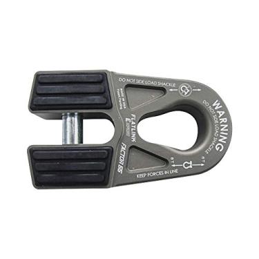 Imagem de Factor 55 00080-06 Flatlink E (Expert) substitui o gancho de guincho convencional por um suporte de manilha/anel D mais forte, carga máxima de 7,3 kg, falha máxima maior que 18 kg – cinza