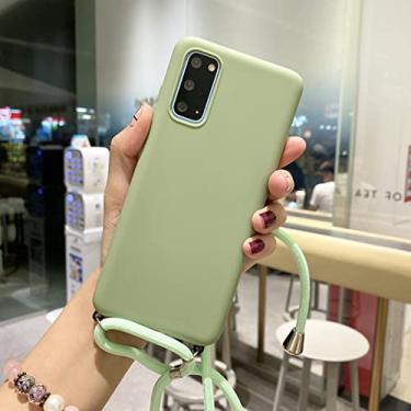 Imagem de Para Samsung Galaxy S20 Ultra S10 E S8 S9 Plus Note 8 9 10 Pro A6 A7 A9 2018 Capa Crossbody Colar Colar Estojo Alça de Ombro, Verde, Para A6 Plus 2018