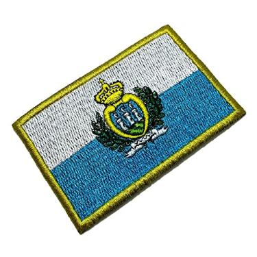 Imagem de BPSMT001 Bandeira San Marino Patch Bordado Termo Adesivo