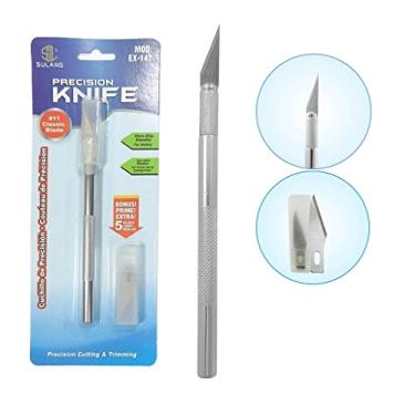Imagem de Estilete Bisturi Corte de Precisão Aero Modelismo 5 Lâminas