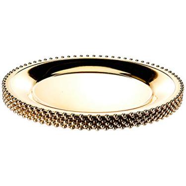 Imagem de Cj 6 Sousplats De Plástico Balls Dourado 33cm Lyor Dourado No Voltagev