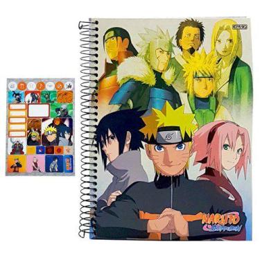 Kit 2 Cadernos Naruto Shippuden + Caderno Desenho Naruto - SD - São  Domingos - Caderno de Desenho - Magazine Luiza