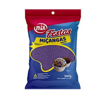 Imagem de Confeito Miçanga Granulado Brigadeiro, Doces, Confeitaria Várias Cores 500g (Roxo)