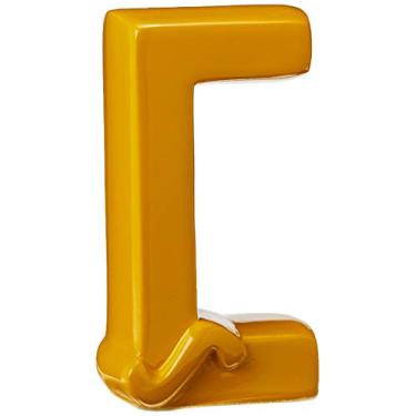 Imagem de Letra Ç Cidilha Decorativa Ceramicas Pegorin Amarelo