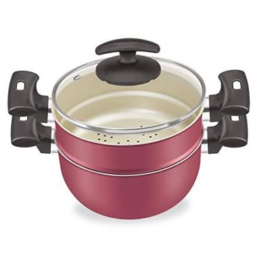 Imagem de Cozivapor 20 com Tp. Vidro Artsitic Alumínio Fortaleza Cereja