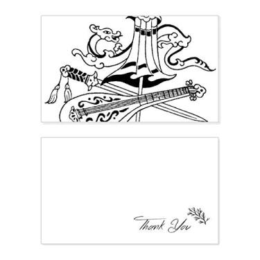 Imagem de Guarda-chuva chinês, espada, dragão, desenho, cartão de agradecimento, papel de aniversário, agradecimento de casamento