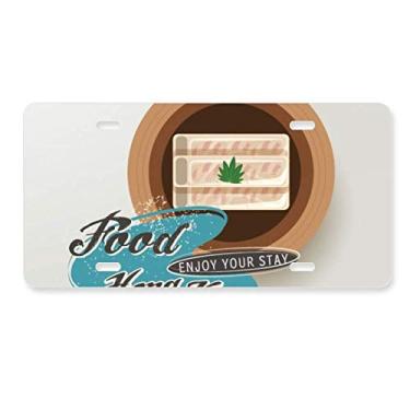 Imagem de DIYthinker Sushi de Hong Kong com camarão China placa de carro decoração acessório de aço inoxidável