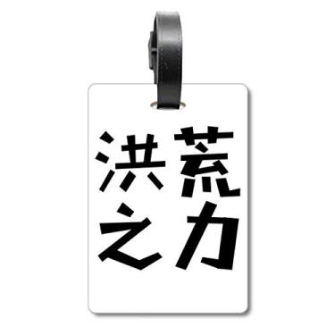 Imagem de Citação chinesa Magical Power Mala Etiqueta para Bagagem Cartão de Bagagem Scutcheon Etiqueta