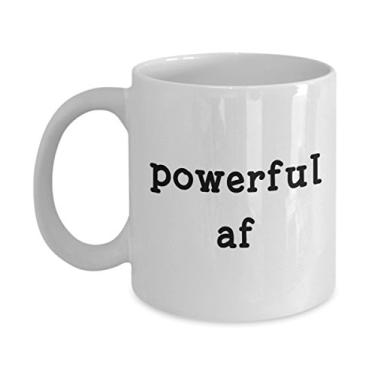 Imagem de Powerful af Mug – Caneca de café de cacau quente divertido – ideia de presente de aniversário