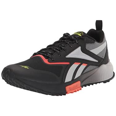 Imagem de Reebok Lavante Trail 2.0 Tênis de caminhada masculino, Preto/cinza puro/vermelho dinâmico, 8