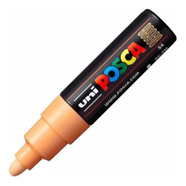 Imagem de Posca PC-7M Laranja Claro Ponta Redonda 4.5 a 5.5mm - UNI