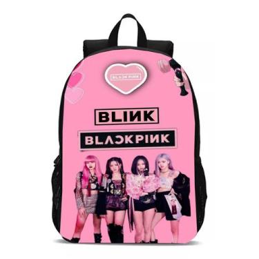 Imagem de Mochila Banda K-Pop Black Pink Bolsa Meninas Novidade Escolar - Geek S
