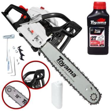 Imagem de Motosserra Á Gasolina Toyama TCS58H TCS-58H Motor 2T 55cc 3,2HP 12.000