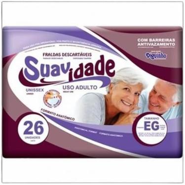 Imagem de Fralda descartavel suavidade geriatrica eg c/26
