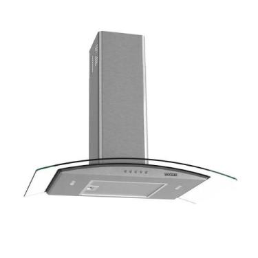 Imagem de Coifa fogatti parede 75 cm vidro curvo kromanox 220v 46000175, 220V