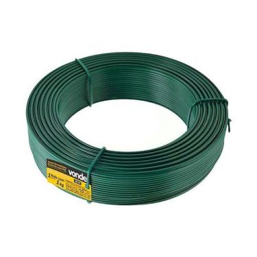 Imagem de Arame galvanizado revestido pvc verde vonder bwg 16 rolo 1kg