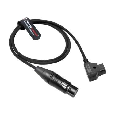 Imagem de Alvin's Cables Cabo de alimentação ultra flexível D-Tap para XLR 4 pinos fêmea trançado para Sony Venice|F5|F55|SXS, Panasonic Varicam, monitor TVlogic LVM-170A, 1M|100 cm, preto