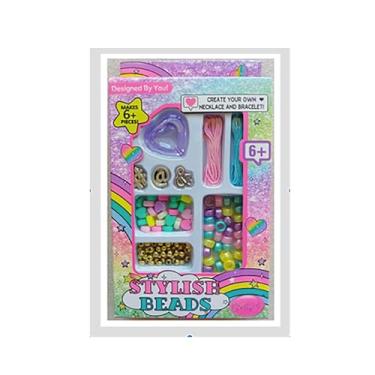 Imagem de Kit de Pulseiras Brinquedo Infantil Menina, Bracelete e Colar, Miçangas para Montar, Bijuterias Coloridas Unicórnio, Crie Braceletes, Colares e Bijuterias – Brinquedo Criativo a partir de 6 Anos