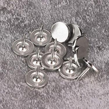 Imagem de Tachas de Polegar de Ouro, 100pcs Estofados de Cabeça Plana Unhas Redondo Móveis Antigos (Diâmetro 9mm*Comprimento total 8mm)