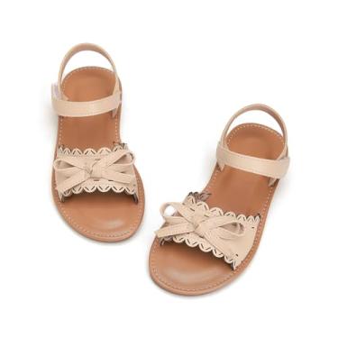 Imagem de Wxiaoduu Sandálias Infantis Para Meninas, Sapatos Sociais De Verão Bebês E Meninas (808-12-Nude, Infantil, 5, Numérico, Sistema Tamanhos Calçados Dos Eua, Médio)