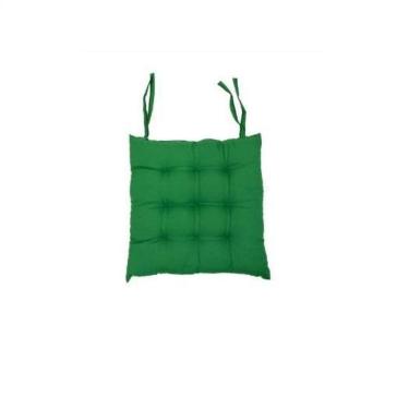 Imagem de Kit Com 2 Assentos Para Cadeira Almofadas Futon Verde 40X40
