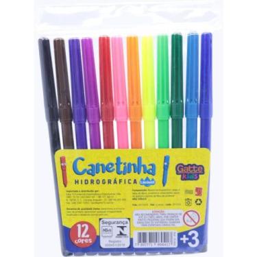 Imagem de Caneta Hidrografica Hidrocor KIDS 12 Cores - Make