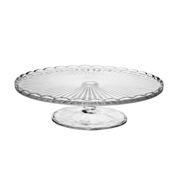 Imagem de Prato 28,5X7,7Cm Para Bolo Com Pé De Vidro Bangkok