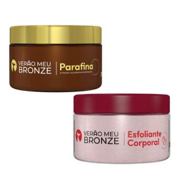 Imagem de Verão meu bronze kit cera bronzeadora + esfoliante corporal 250g
