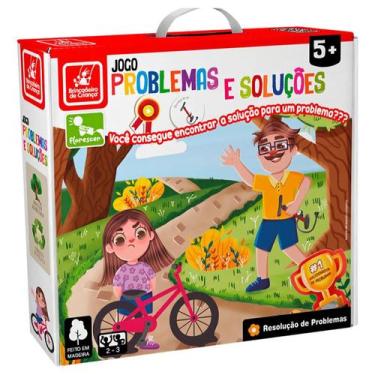 Imagem de Jogo Educativo Pedagógico Infantil Problemas E Soluções Em Madeira - B