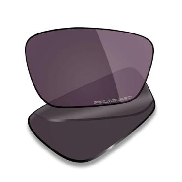 Imagem de Mryok Lentes de reposição ultra polarizadas para óculos Oakley Crosslink Sweep OX8031 55 mm, HD Polarized, proteção UV, resistente a impactos e ajuste perfeito - Irídio cinza