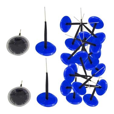 Imagem de Zxpjkyu Kit com 24 Reparos de Pneus com Tampões Tipo Cogumelo, Kit para Pneus, Tampões para Automóveis, Carros E Motocicletas, 6mm X 5cm