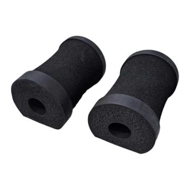 Imagem de Aymzbd Apoios para flexões no chão: blocos de espuma estáveis ​​e confortáveis ​​para exercícios, Preto