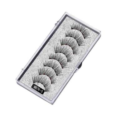 Imagem de Cílios Magnéticos 3D Com Aparência Natural, 5 Cílios Reutilizáveis, Cí