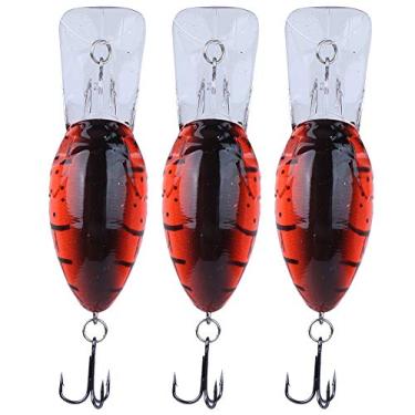 Imagem de 3 PCS Gancho de mergulho profundo Scrapper Isca Simulação artificial Isca realista Equipamento de pesca para pesca em água salgada em água doce Material ABS 50g 1# 2# 3# 4# 5# (3#)