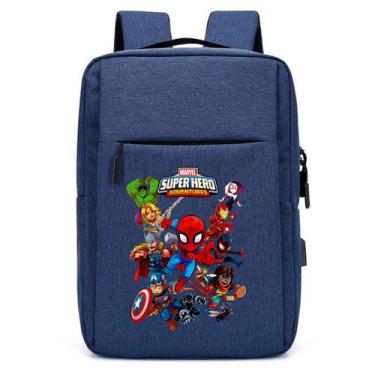 Imagem de Mochila Escolar Infantil Estampa DTF Diversas Super Herois Mv Com Entr