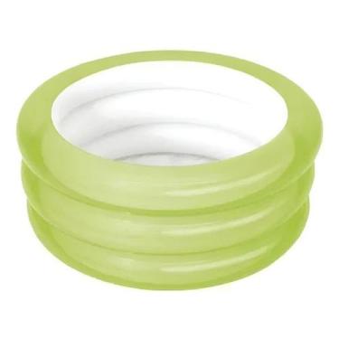 Imagem de Banheira Inflável Infantil Bebe 80l Mor + Adesivo Reparo, Verde