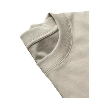 Imagem de Camiseta Masculina Oversized De Algodão Pesado 11.29oz, Cor Sólida, Om