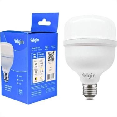Imagem de Lampada Led Alta Potencia Elgin 20W. 1.672Lm Bivolt 6500K. - E27, Bivo