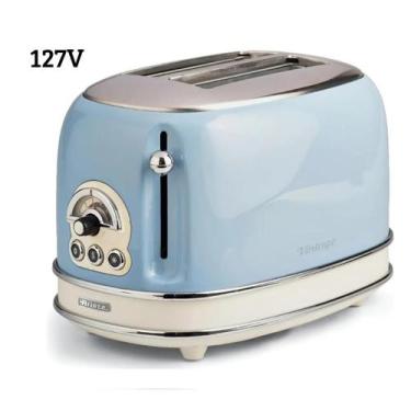 Imagem de Torradeira Elétrica Azul Linha Vintage Ariete 750W para 2 Fatias 6 Nív