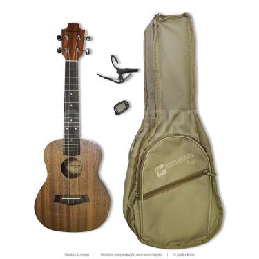 Imagem de Kit Ukulele Concert Benson UB24 Capo Afinador Capa Embalagem