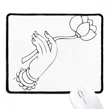 Imagem de Tapete de borracha para jogos Culture Lotus com desenho de linha manual