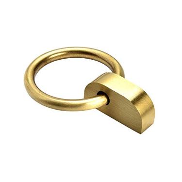 Imagem de Tratamento de superfície de aço inoxidável de qualidade do material, maçanetas de porta simples, 5 peças de latão sólido dourado, puxador de puxador, puxador de gaveta adequado para decoração de casa,