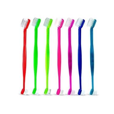 Imagem de Kit Dental Cães e Gatos Gel Dental Sabor Carne Escova Dedeira Escova C