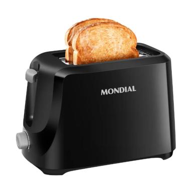 Imagem de Torradeira Eletrica Luxx Black 2 Fatias Mondial 700W 6 Temperaturas 127V