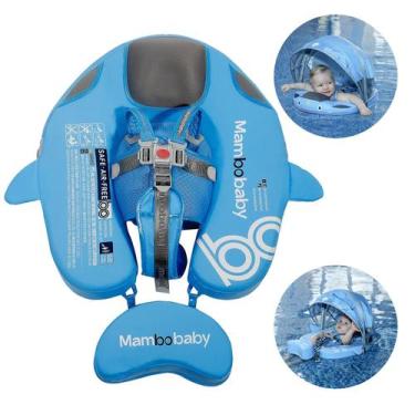 Imagem de Baby Pool Float Mambobaby não inflável com dossel UPF50+ - Luckclubtoj