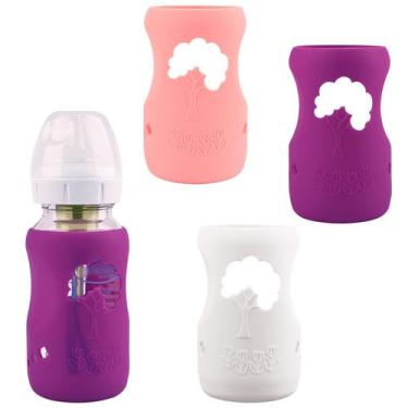 Imagem de Mangas de silicone para mamadeiras de vidro natural Dr. Brown's - HUAK
