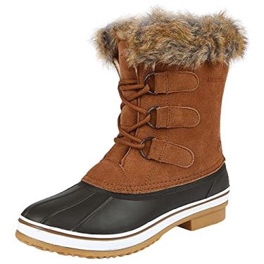 Imagem de Northside Bota de neve feminina Katie impermeável com isolamento térmico, Caramel, 7