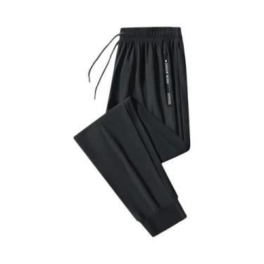 Imagem de Calças De Corrida Masculinas De Secagem Rápida Com Zíper Para Verão, A